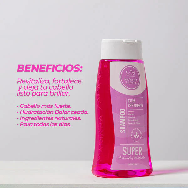 Shampoo Extra Crecimiento mariana Zapata