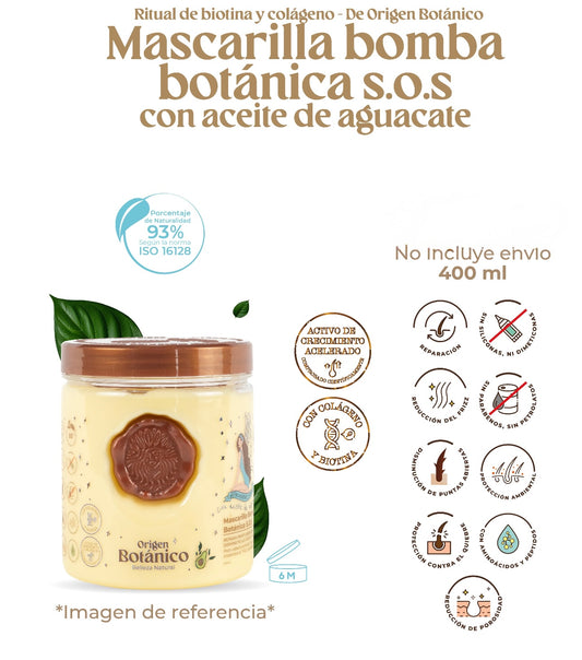 Mascarilla Bomba Botánica SOS.