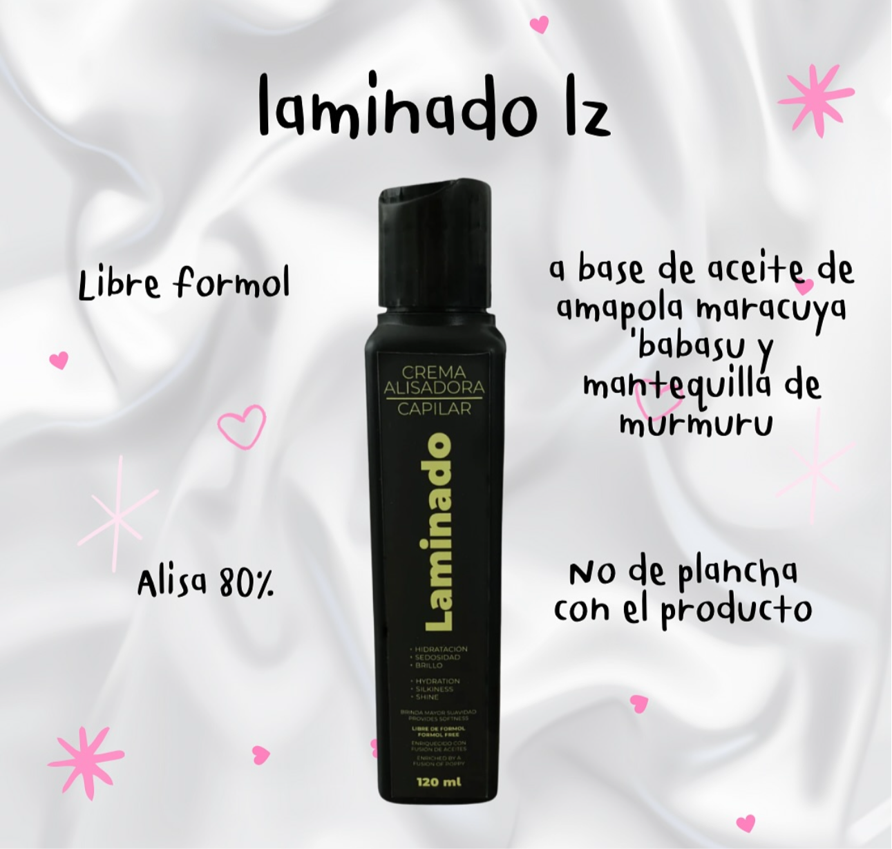 Crema Alisadora, capilar laminado. L Z.